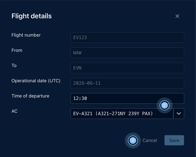 Editing flight 2-1