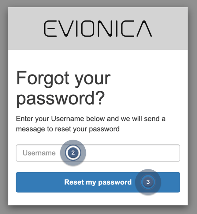 Forgot your password 2-1